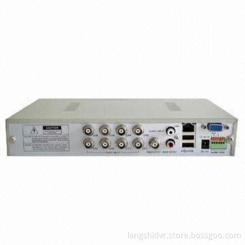 8-channel DVR with 8 Videos/1 Audio/1 SATA HDD/3G Mobile View and CMS